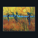Carte Postale Willows at Sunset (F572) Van Gogh Fine Art<br><div class="desc">Saules au coucher du soleil, Vincent van Gogh. Huile sur toile sur carton, 60 x 49 cm. Otterlo, Musée Kröller-Müller. F 572, JH 1597 Vincent Willem van Gogh (30 mars 1853 - 29 juillet 1890) était un artiste postimpressionniste néerlandais. Certaines de ses peintures sont maintenant parmi les oeuvres d'art les...</div>