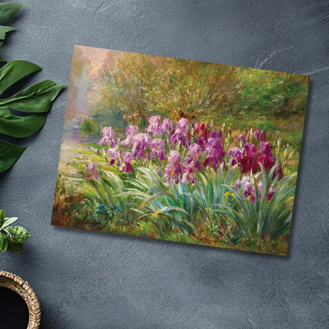 Carte Postale Willows et Irises au bord d'un ruisseau (Créateur téléchargé)