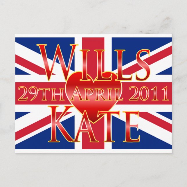 Carte Postale Wills & Kate (Devant)