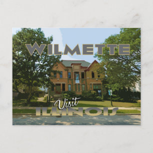 Carte Postale Wilmette, Visite Illinois