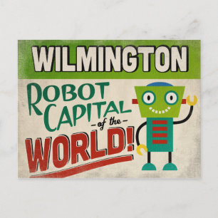 Carte Postale Wilmington Caroline du Nord Robot - Vintage amusan