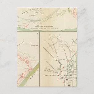 Carte Postale Wilmington, Ft Caswell, île Smith, Augusta