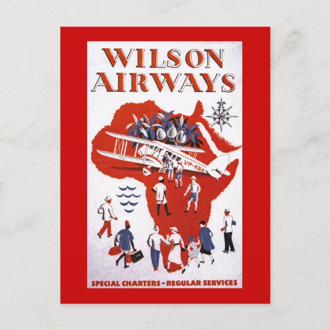 Carte Postale Wilson Airways ~ Afrique (Devant)