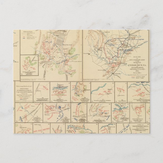 Carte Postale Winchester, Cedar Run, Port Republic, Va (Devant)