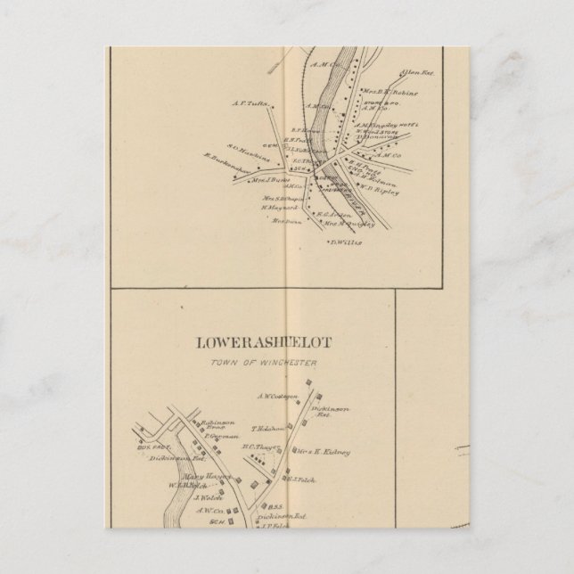 Carte Postale Winchester, Winchester PO (Devant)