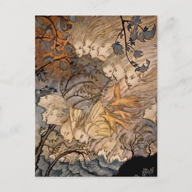 Carte Postale « Wind Sprites » par Arthur Rackham (Devant)