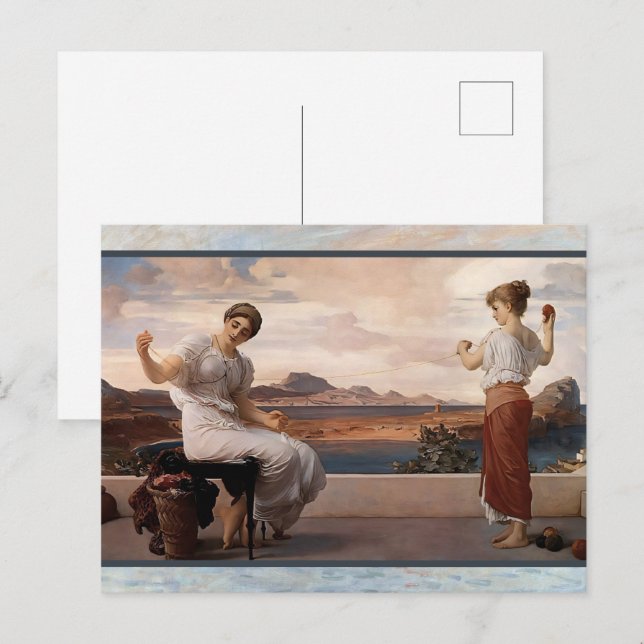 Carte Postale Winding the Skein par Frederic Leighton (Devant / Derrière)