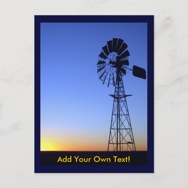Carte Postale Windmill australien (Devant)