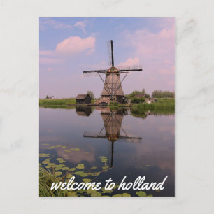 Carte Postale Windmill Kinderdijk Molen Holland Pays-Bas