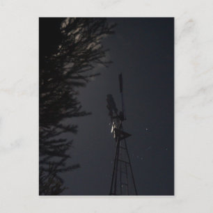 CARTE POSTALE WINDMILL NIGHT SKY QUEENSLAND AUSTRALIE