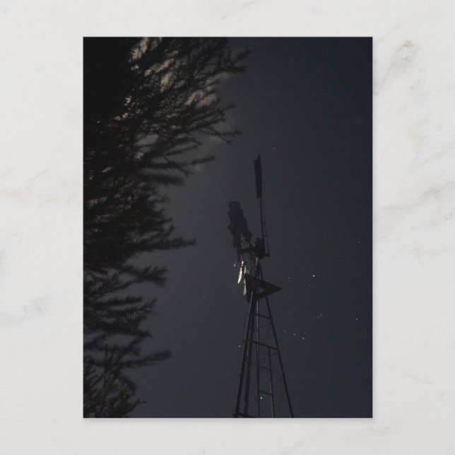 CARTE POSTALE WINDMILL NIGHT SKY QUEENSLAND AUSTRALIE (Devant)