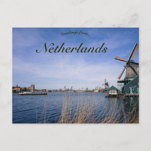 Carte Postale Windmills à Amsterdam Pays-Bas
