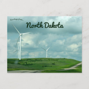 Carte Postale Windmills dans l'ouest du Dakota du Nord