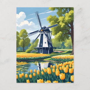 Carte Postale Windmills Pays-Bas