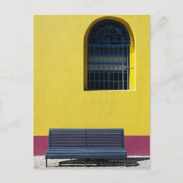 Carte Postale Window and Bench (Devant)