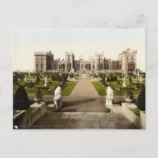 Carte Postale Windsor Castle East Terrace c.1895 (Devant)