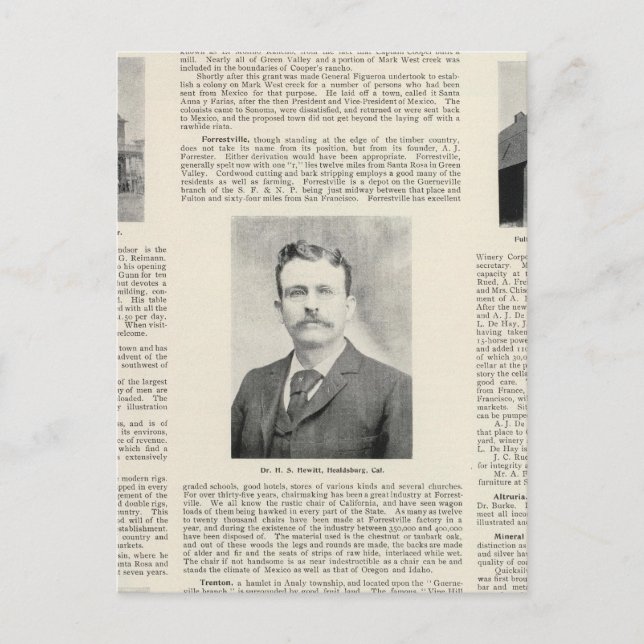 Carte Postale Windsor, Fulton, Californie (Devant)