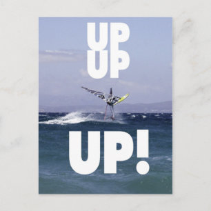 Carte postale Windsurfeur dans les airs