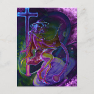 Carte Postale Windy Saturn Psychedelic