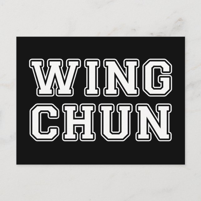 Carte Postale Wing Chun (Devant)