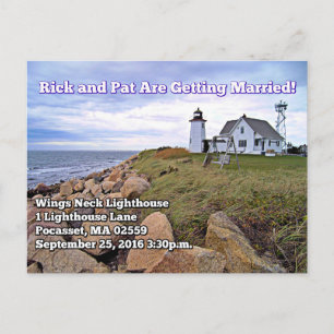 Carte Postale Wings Neck Lighthouse, Massachusetts