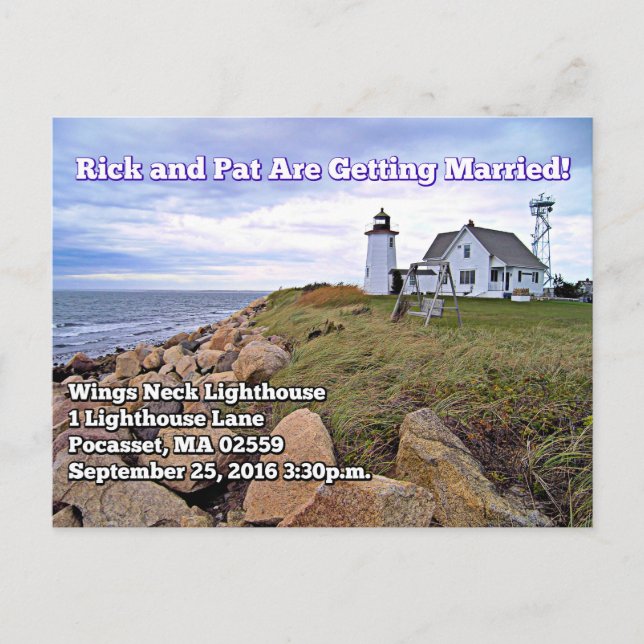 Carte Postale Wings Neck Lighthouse, Massachusetts (Devant)