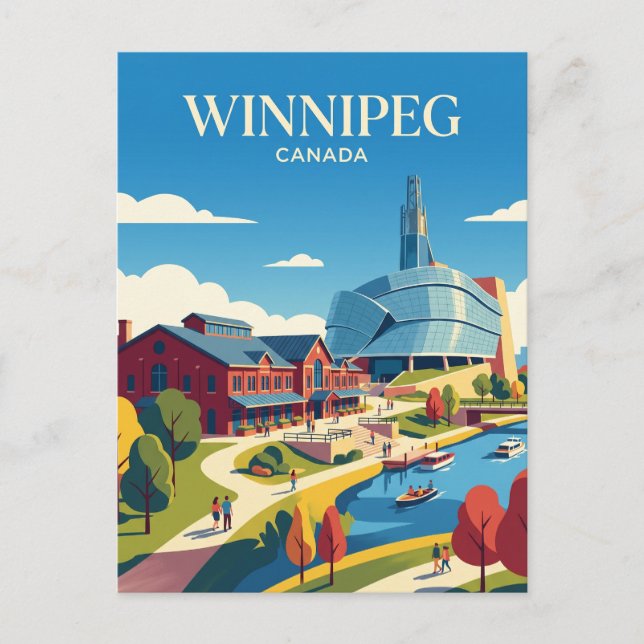 Carte Postale Winnipeg Canada (Devant)