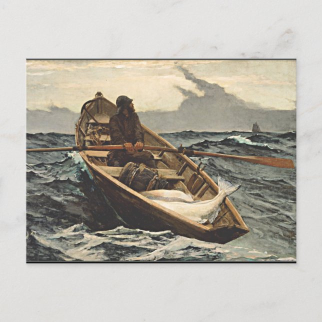 Carte Postale Winslow Homer - Avertissement sur le brouillard (Devant)