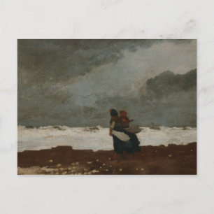 Carte Postale Winslow Homer - Deux personnages par la mer