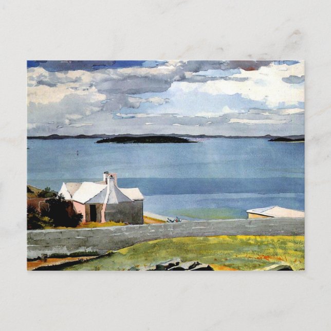 Carte Postale Winslow Homer - Eau Intérieure, Bermudes (Devant)