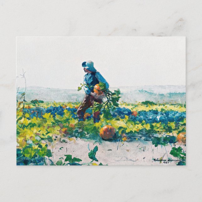 Carte Postale Winslow Homer - Farmer's Boy, fine art, (Devant)