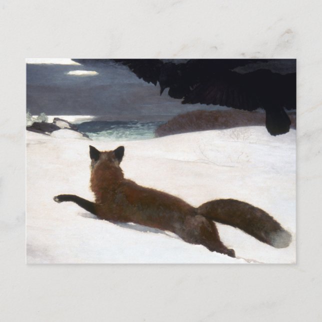 CARTE POSTALE WINSLOW HOMER: FOX HUNT, 1893 (Devant)