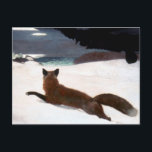 CARTE POSTALE WINSLOW HOMER: FOX HUNT, 1893<br><div class="desc">HOMER: FOX HUNT, 1893. 'The Fox Hunt.' Oil on canvas by Winslow Homer, 1893.</div>