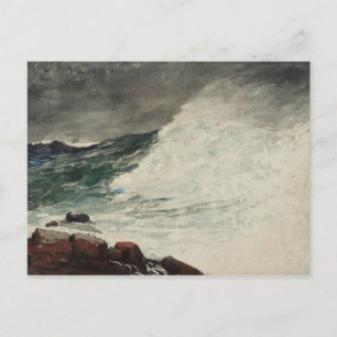 Carte Postale Winslow Homer - Le cou de Prout, briser la vague
