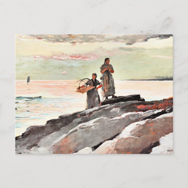 Carte Postale Winslow Homer - Saco Bay, art, (Devant)
