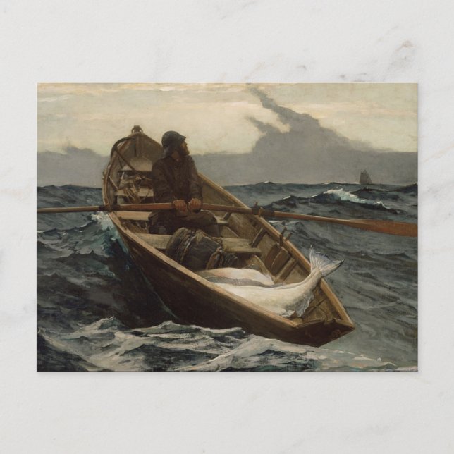 Carte Postale Winslow Homer - "The Fog Warning" Postcard (Devant)