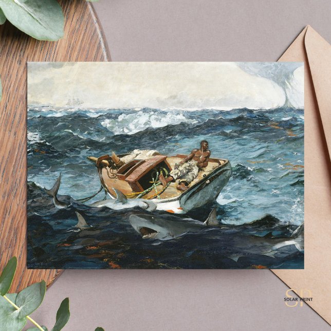 Carte Postale Winslow Homer The Gulf Stream Peinture Art Imprime (Créateur téléchargé)