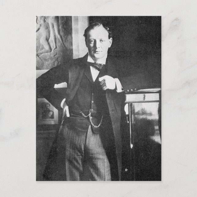 Carte Postale Winston Spencer Churchill en 1904 (Devant)