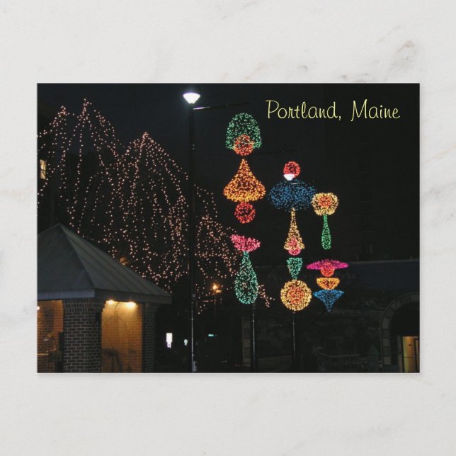 Carte Postale Winter in Portland, Maine (Devant)