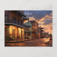 Carte postale "Winter Nights in New Orleans".