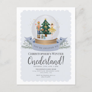 Carte Postale Winter Onederland Nutcracker premier anniversaire