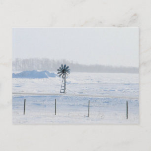 Carte Postale Winter Windmill