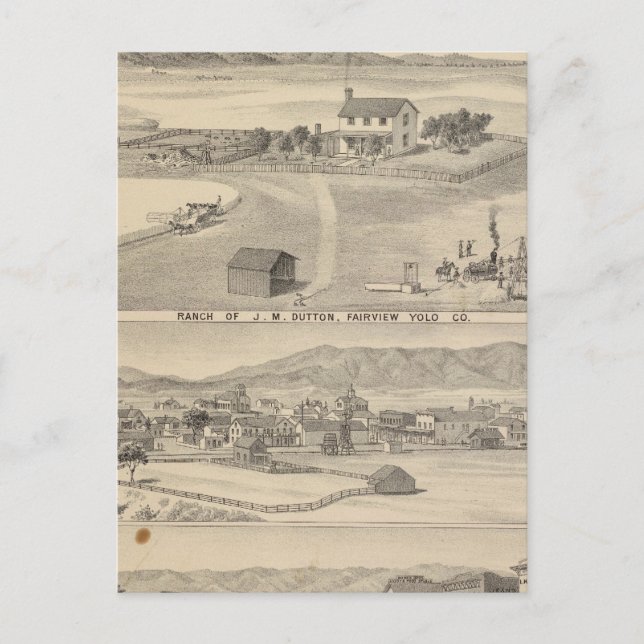 Carte Postale Winters Dutton ranch (Devant)