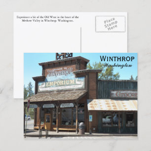 Carte Postale Winthrop, Washington Photo de voyage
