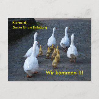 Carte Postale Wir kommen