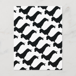 Carte Postale Wire Hair Dachshund