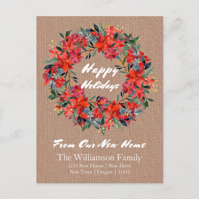 Carte Postale Wirons D'Aquarelle Papier Kraft De Notre Nouvelle  (Devant)