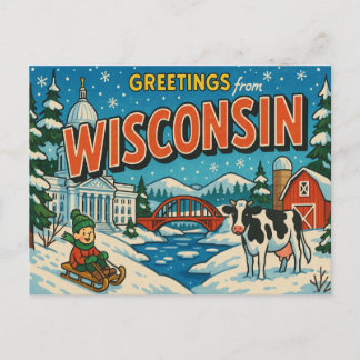 Carte postale WISCONSIN