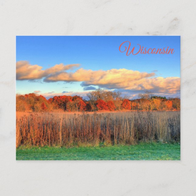 Carte postale Wisconsin Automne Pittoresque View (Devant)