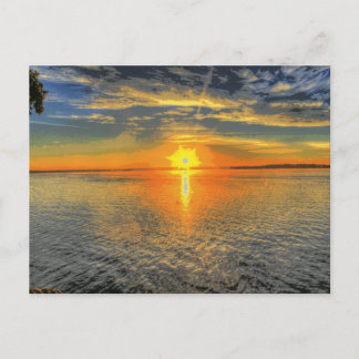 Carte Postale Wisconsin Beau Lac Sunset Pittoresque